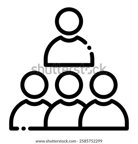 Audience vector illustration icon for your business needs