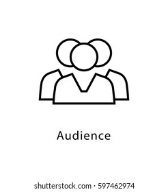 Audience Vector Line Icon 