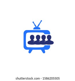audience, video content consumers icon