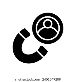 audient attraction icon. vector glyph icon for your website, mobile, presentation, and logo design.