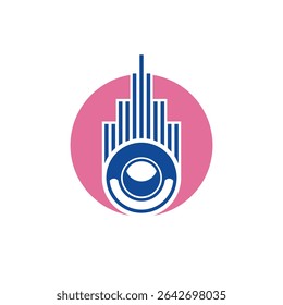 audio abstract logo modern style