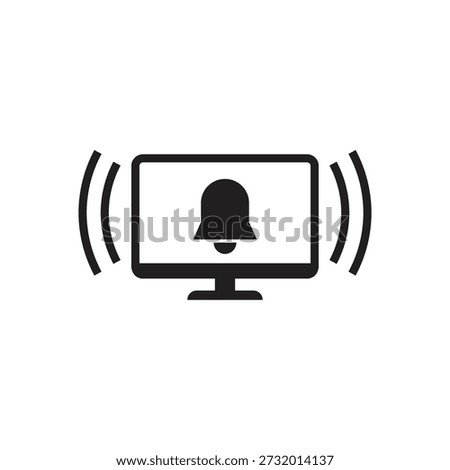 Audio alert signal and warning buzzer display icon