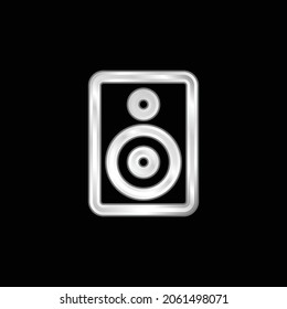 Audio-Amplification-Tool Outline Silber platziertes metallisches Symbol
