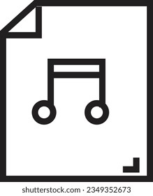 Audio Bl File Outline Icon