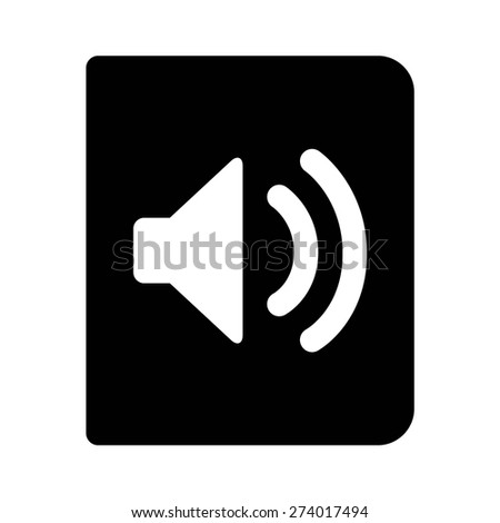 Audio book, audiobook, unabridged audiobook flat vector icon for apps and websites