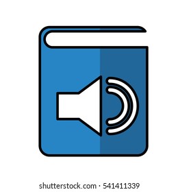 audio book electronic icon vector illustration design