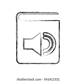 audio book electronic icon vector illustration design