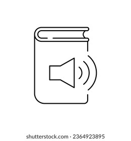 Audio book icon design. isolated on white background. vector illustration