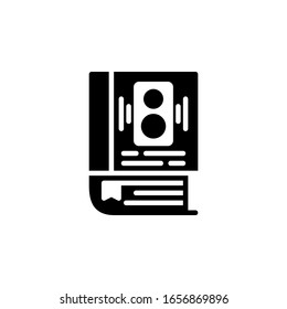 audio book icon. online learning and course icon. Perfect for application, web, logo and presentation template. icon design solid style