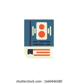 audio book icon. online learning icon. perfect for application, web, logo and presentation template. icon design flat style