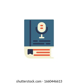 audio book icon. online learning icon. perfect for application, web, logo and presentation template. icon design flat style