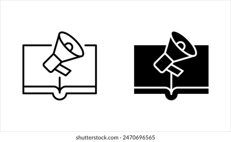 Audio book icon set. Digital book icon set, vector illustration on white background