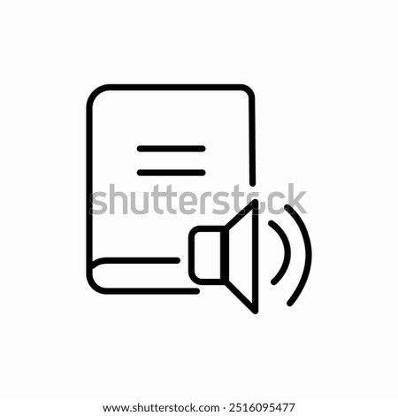 audio book icon sign vector