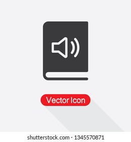 Audio Book Icon Vector Illustration Eps10