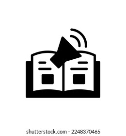 Audio Book icon in vector. Logotype