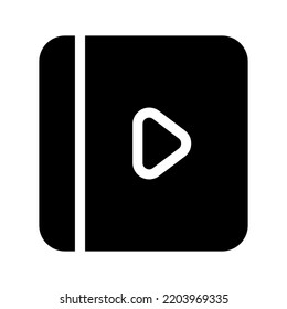 Audio Book Icon Vector Symbol Design Illustration