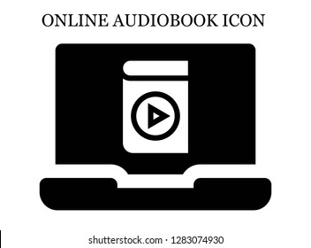 Audio book search icon. Editable Audio book search icon for web or mobile.