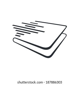 Audio book sign Branding Identity Corporate vector logo design template Isolated on a white background