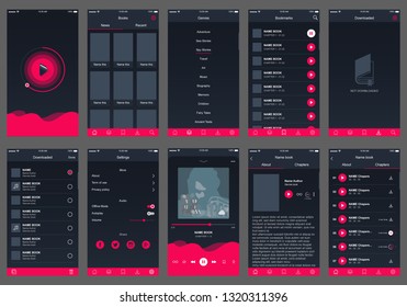 audio book ui design app