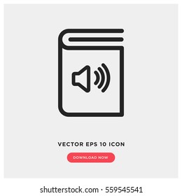 Audio Book Vector Icon