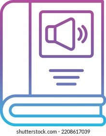 Audio Book vector icon. Can be used for printing, mobile and web applications.