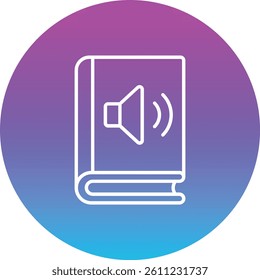 Audio Book vector icon. Can be used for printing, mobile and web applications.