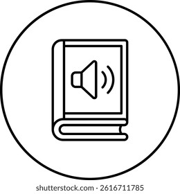 Audio Book vector icon. Can be used for printing, mobile and web applications.