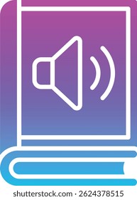 Audio Book vector icon. Can be used for printing, mobile and web applications.
