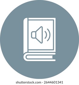 Audio Book vector icon. Can be used for printing, mobile and web applications.