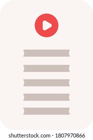 Audio-Buch-Vektorsymbol, E-Book-Symbol. Moderne, einfache flache Vektorgrafik für Web-Site oder mobile App-Audiobooks.