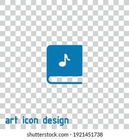 audio book vector icon on an abstract background