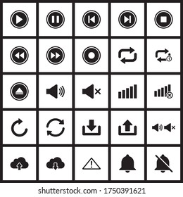 audio button icon , control audio icon