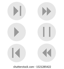 audio button symbol for a music player