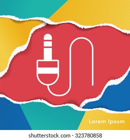 Audio cable icon