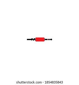Audio Cable Icon Vector Concept Illustration for Design