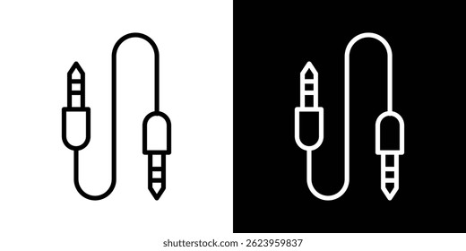Audio Cable icon vector for web and mobile app. Symbol isolated.