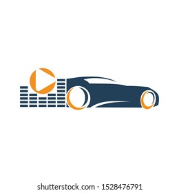 Audio Car Logo Template set Icon Symbol Vector