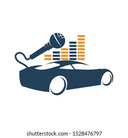 Audio Car Logo Template set Icon Symbol Vector