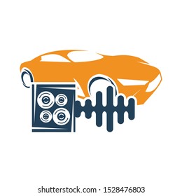 Audio Car Logo Template set Icon Symbol Vector