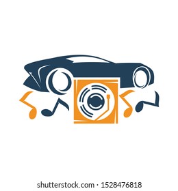Audio Car Logo Template set Icon Symbol Vector