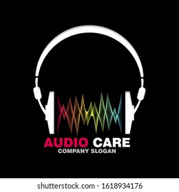 Audio care logo for music company