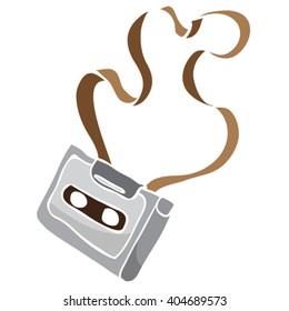 caricatura de audio