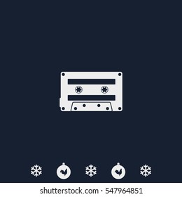 Audio cassette icon.
