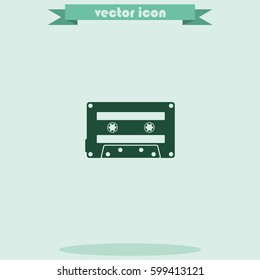 Audio cassette icon.