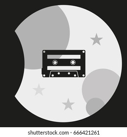 Audio cassette icon.