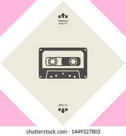 Audio Cassette icon. Graphic elements for your design