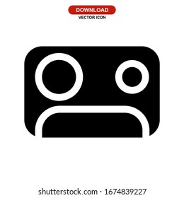 audio cassette icon or logo isolated sign symbol vector illustration - high quality black style vector icons

