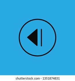 audio cassette player buttons icon vector