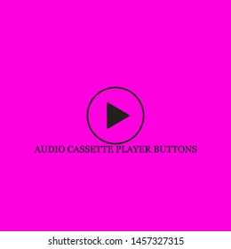 audio cassette player buttons icon sign signifier vector