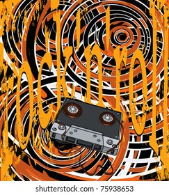 Audio cassette and the poster